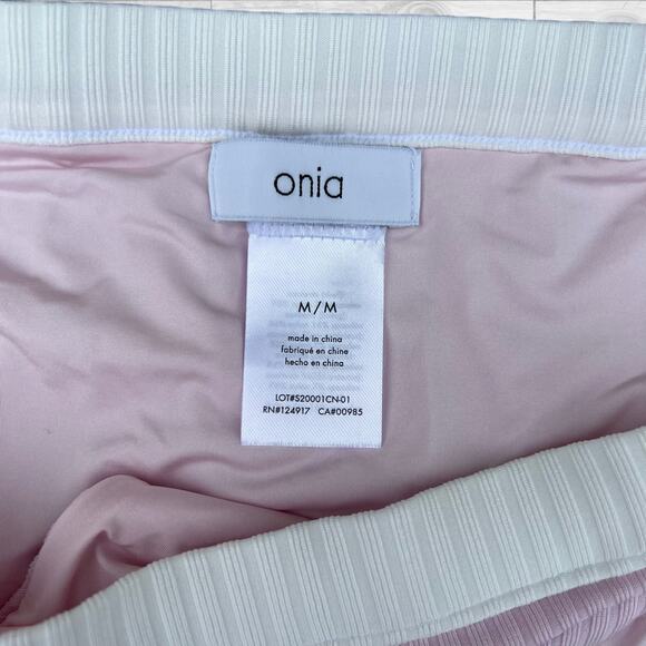 ONIA Lelia ribbed bikini bottom, medium, pink and white - Picture 5 of 9